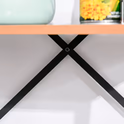 HOMCOM 4-Tier Minimalistic Ladder Shelf Home Display Storage Brown - Additional view 7