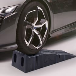 DURHAND 2.5 Ton Plastic Car Lifting Ramps Automotive Vehicle Garage, Black