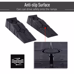DURHAND 2.5 Ton Plastic Car Lifting Ramps Automotive Vehicle Garage, Black - Additional view 11