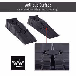 DURHAND 2.5 Ton Plastic Car Lifting Ramps Automotive Vehicle Garage, Black - Additional view 4