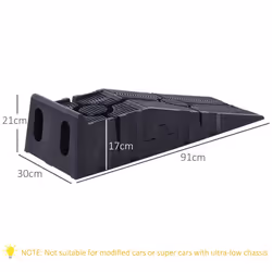 DURHAND 2.5 Ton Plastic Car Lifting Ramps Automotive Vehicle Garage, Black - Additional view 7