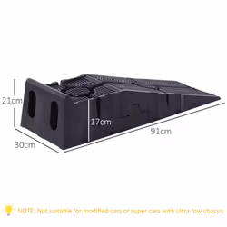 DURHAND 2.5 Ton Plastic Car Lifting Ramps Automotive Vehicle Garage, Black - Additional view 8