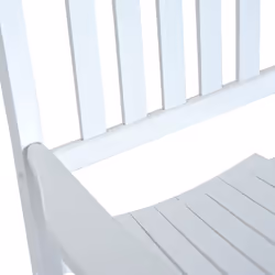 Outsunny Garden Rocking Chair Outdoor Swing Rocker Armchair White