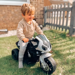 HOMCOM Electric Kids Ride on Motorcycle BMW Liscensed w/ Headlights Music Black