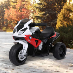 HOMCOM Electric Kids Ride on Motorcycle BMW Liscensed w/ Headlights Music Red