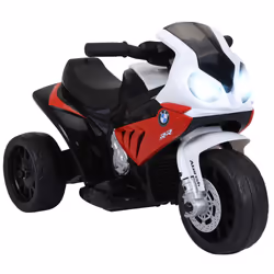 HOMCOM Electric Kids Ride on Motorcycle BMW Liscensed w/ Headlights Music Red - Additional view 8