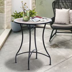 Outsunny Mosaic Table Round Ceramic Bistro Garden Furniture Side Bar Table Patio