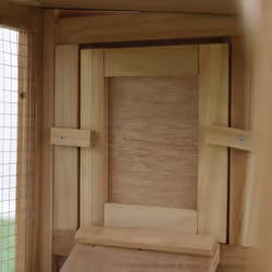 PawHut Rabbit Hutch Bunny Cage Guinea Pig House w/ Tray Ladder Outdoor Run - Additional view 7