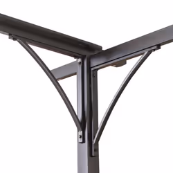 Outsunny 3.5x3.5m Pergola Metal Gazebo Backyard Porch Awning Retractable Canopy - Additional view 8