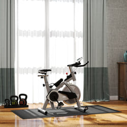 HOMCOM Thick Equipment Mat Gym Exercise Fitness Workout Tranining Bike Protect