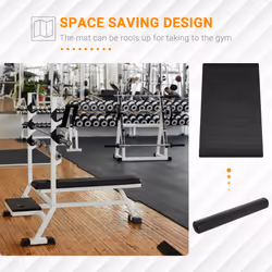 HOMCOM Thick Equipment Mat Gym Exercise Fitness Workout Tranining Bike Protect