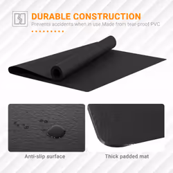 HOMCOM Thick Equipment Mat Gym Exercise Fitness Workout Tranining Bike Protect