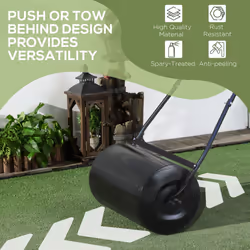 DURHAND Garden Lawn Roller 38L Steel Push Grass Mower Water Sand Filled - Additional view 8