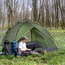 Outsunny 2 Man Pop Up Tent Camping Festival Hiking Family Travel Shelter