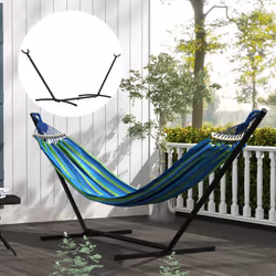 Outsunny 2.86m Metal Hammock Stand Frame Replacement Garden Outdoor Patio