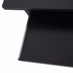 HOMCOM Compact Small Computer Table Wooden Desk Keyboard Tray Storage Black - Additional view 5