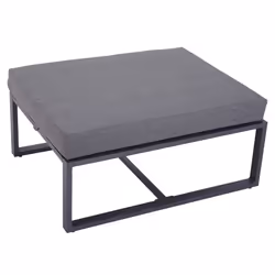Outsunny 6pcs Garden Sectional Sofa Set Aluminum Frame Coffee Table Footstool - Additional view 6