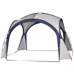 Outsunny Outdoor Gazebo Event Dome Shelter Party Tent for Garden Cream and Blue - Additional view 8