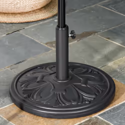 Outsunny 13KG Round Parasol Base Heavy Duty Cement Stand Umbrella Holder Garden