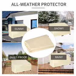 Outsunny Outdoor Furniture Cover 2 Seater Loveseat Protection 140x84x94cm