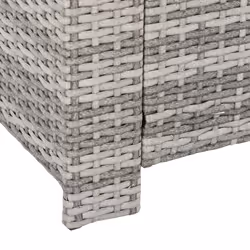 Outsunny 6Pcs Rattan Sofa Set Coffee Table Footstool Outdoor w/ Cushion - Additional view 5