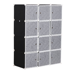 HOMCOM DIY Interlocking Plastic Modular Wardrobe