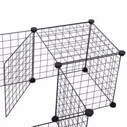 PawHut DIY Pet Playpen Metal Wire Fence Guinea Pig Small Animals Cage 12 Panel - Additional view 7