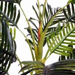 Outsunny 150cm(5ft) Palm Tree Artificial Faux Decor Green Plant Home Office - Additional view 4