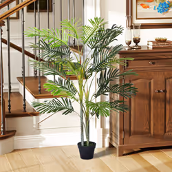 Outsunny 150cm(5ft) Palm Tree Artificial Faux Decor Green Plant Home Office - Additional view 7