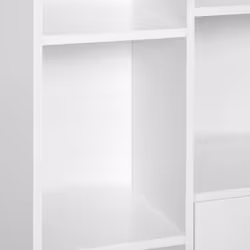 HOMCOM Cabinet Shelves Bookcase Storage Unit Free Standing w/ Two Doors White - Additional view 6