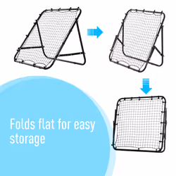 HOMCOM Rebounder Net Kids Adults Football Training Aid Adjustable Black - Additional view 6