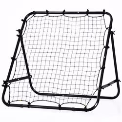 HOMCOM Rebounder Net Kids Adults Football Training Aid Adjustable Black - Additional view 8