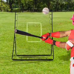 HOMCOM Rebounder Net Kids Adults Baseball Softball Training Aid Goal Play