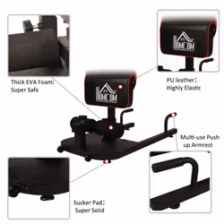 HOMCOM 3-In-1 Sit Up, Push Up & Squat Machine - Additional view 5