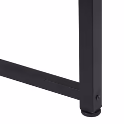HOMCOM Computer Desk Dining Table Writing Table with Metal Frame, Black - Additional view 4