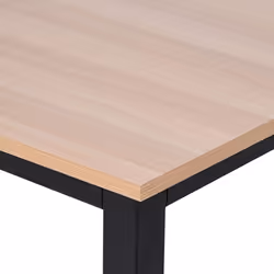 HOMCOM Computer Desk Dining Table Writing Table with Metal Frame, Black - Additional view 5