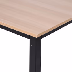 HOMCOM Computer Desk Dining Table Writing Table with Metal Frame, Black - Additional view 7
