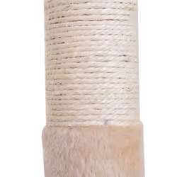 PawHut Cat Activity Tree Kitten Play Tower Palace Two-Tier Scratching Beige - Additional view 6