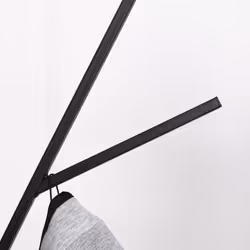 HOMCOM 180cm Free Standing Coat Rack Metal Shelf Holder Stand Hat Hanger Brown - Additional view 8