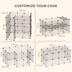PawHut DIY Pet Playpen 36 Panel for Rabbit Chinchilla Hedgehog