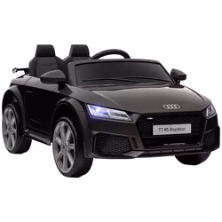HOMCOM 12V Battery Licensed Audi TT RS Ride-On Car w/ Headlight, Black - Additional view 8