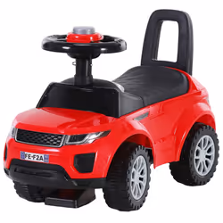 HOMCOM 3-in-1 Ride On Car Foot To Floor Slider Toddler w/ Horn Steering Red