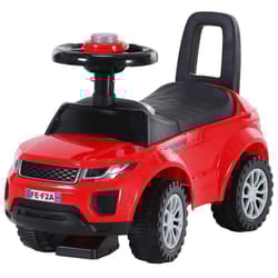 HOMCOM 3-in-1 Ride On Car Foot To Floor Slider Toddler w/ Horn Steering Red