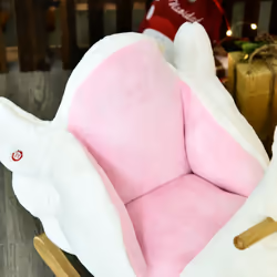 HOMCOM Kids Rocking Horse Ride On Swan Toy w/ Music Safety Seat for Toddler - Additional view 7