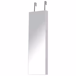 HOMCOM Hanging Mirrored Jewel Storage Cabinet with Lock LED White