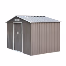 Outsunny Outdoor Storage Shed (Galvanised Metal Grey)