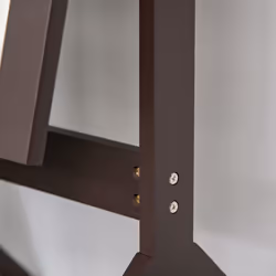 HOMCOM Freestanding Dressing Mirror 148x47cm Adjustable Angle Dark Brown Frame - Additional view 5