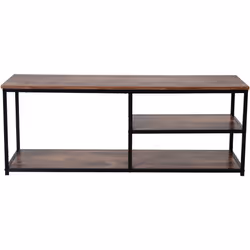 HOMCOM Industrial TV Stand Cabinet w/ Storage&2 Shelves Metal Frame