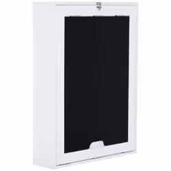 HOMCOM Multi-Functional Folding Wall-Mounted Drop-Leaf Table w/Chalkboard Shelf - Additional view 6