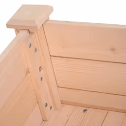 Outsunny Garden Wooden Planter Flower Raised Bed Herb Grow Box Container - Additional view 7